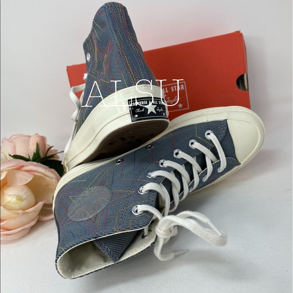 Converse Chuck 70 High Top Black Cool Grey Sneakers Men’s Size 10 164964C - Picture 5 of 7